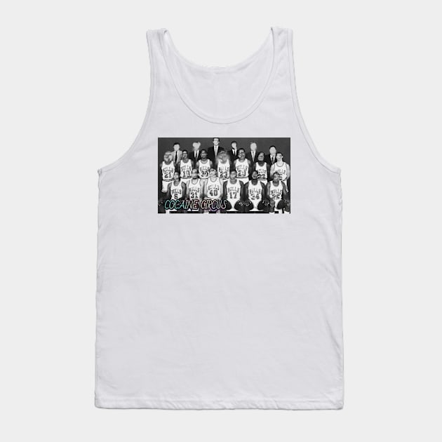 Cocaine Circus Team Photo White Tank Top by DDT Shirts